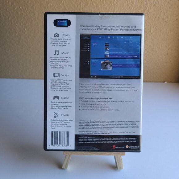 Sony PSP Media Manager UMD with inserts & Cable - Picture 2 of 3